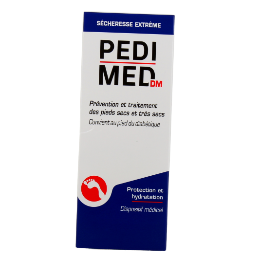 Pedimed DM crème pieds secs - Sécheresse, rugosités - Pied diabétique