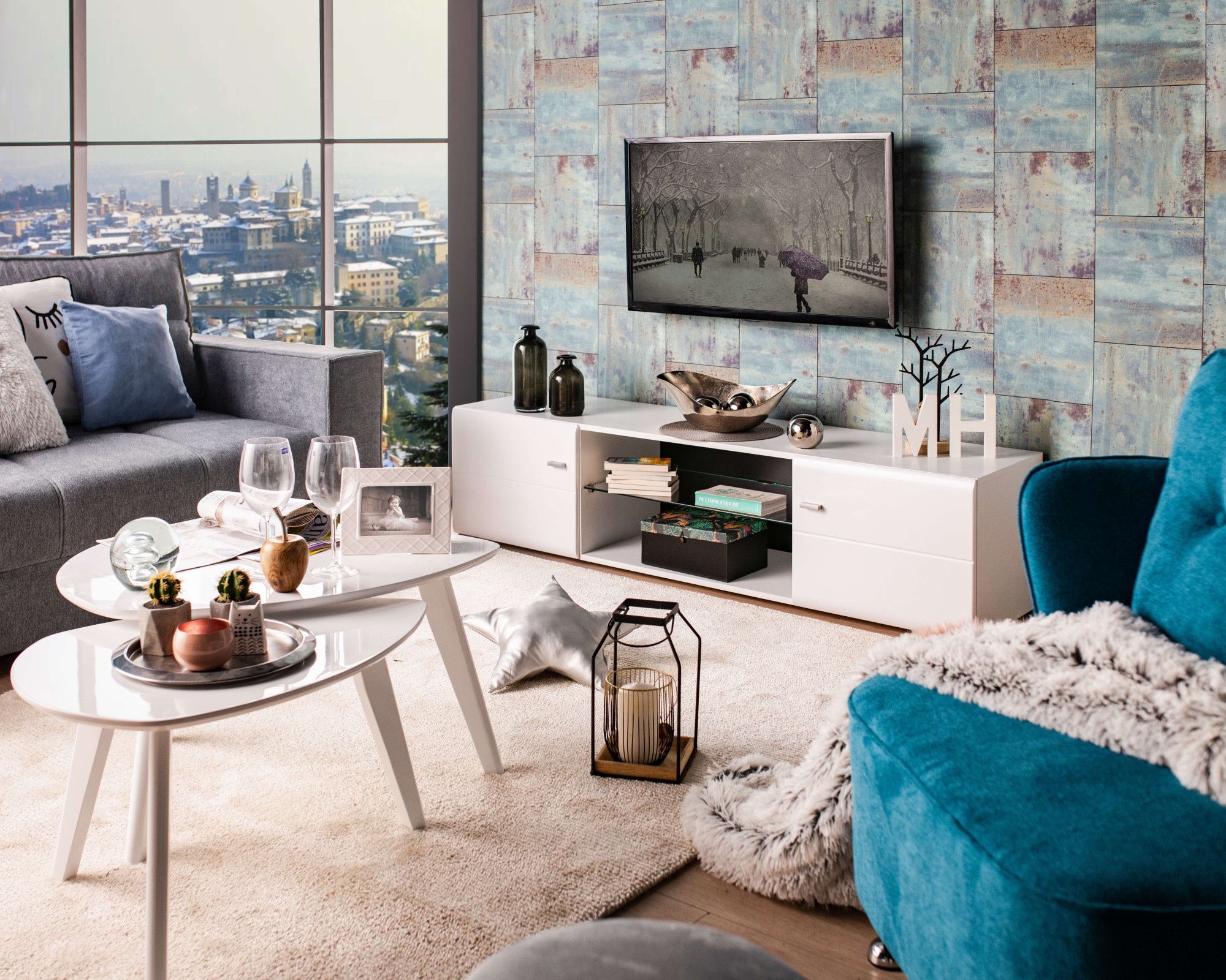 INOSIGN Lowboard »Rex TV-Kommode TV-Lowboard« Hochglanzfront, Breite 170 cm, mit und ohne LED-Beleuchtung
