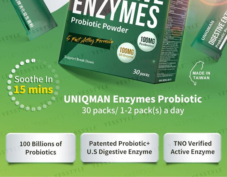 BHK's - Uniqman Enzymen Probiotisch Poeder