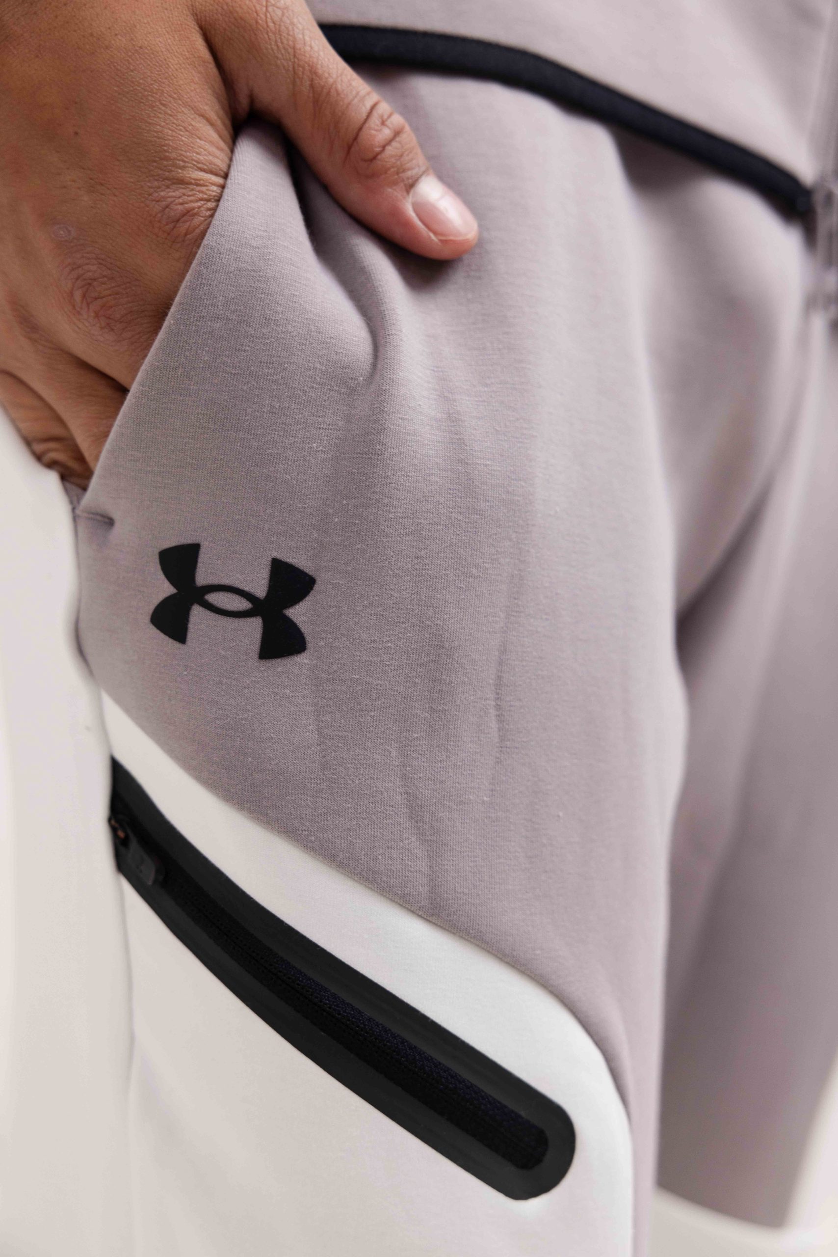 Under Armour Unstoppable Fleece Trainingspak Heren Wit/Bruin
