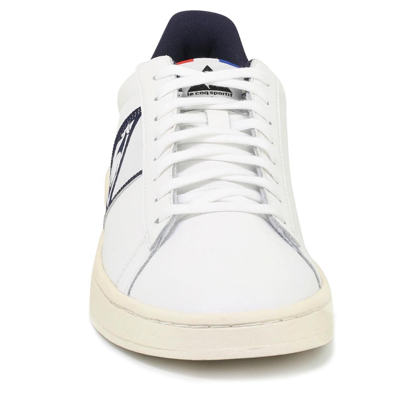 Le Coq Sportif Baskets en Cuir Classic Soft Made In France blanc/marine