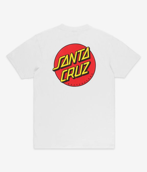 Santa Cruz Classic Dot Chest T-Shirt (white)