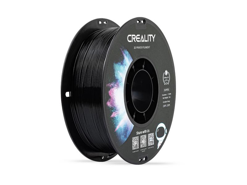 Creality Filament PETG, Schwarz, 1.75 mm, 1 kg PETG 3D Drucker Filament
