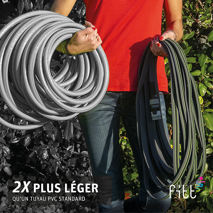 Tuyau d'arrosage Fitt Force lime ø12,5 mm L.20 m, avec accessoires