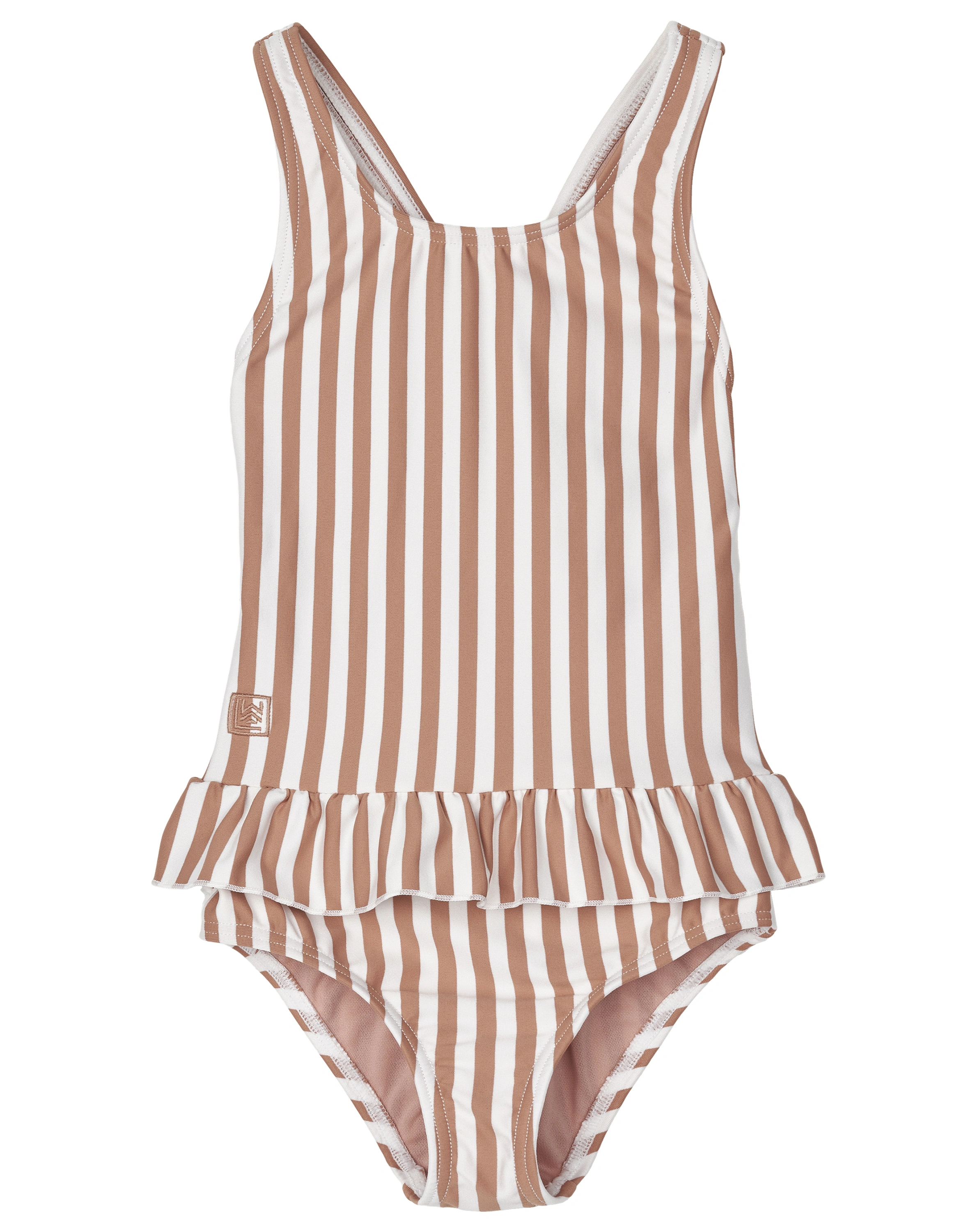 Badeanzug AMARA STRIPE in tuscany rose/creme