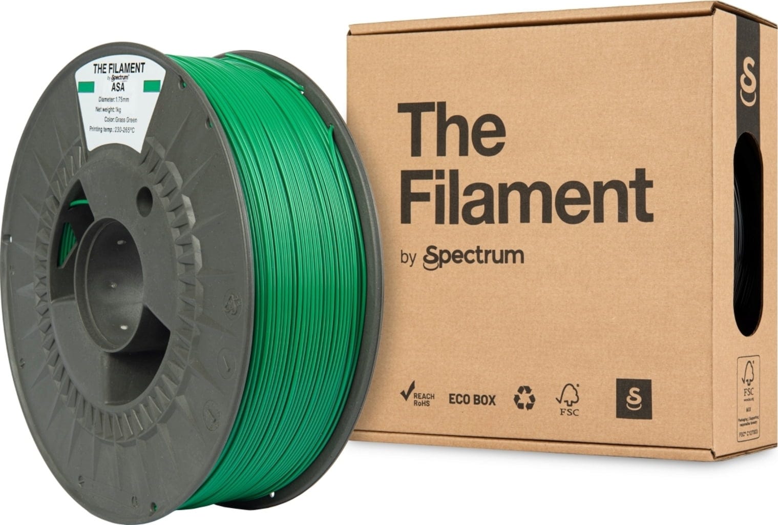 The Filament  ASA Grass Green, 1,75 mm / 1000 g    Wetterfest, UV-beständig & formstabil in Grass Green
