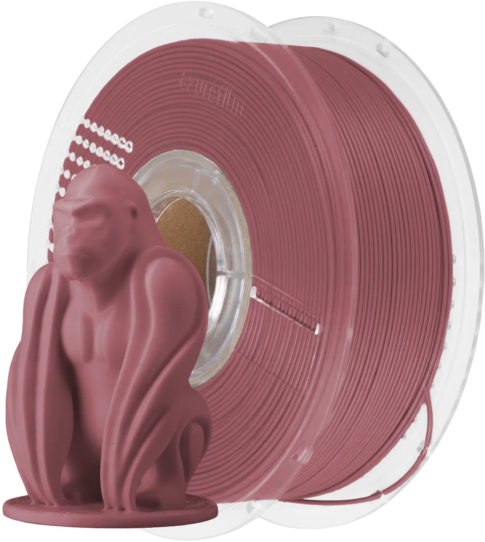 AzureFilm  PLA Matte HS Bordeaux, 1,75 mm / 1000 g    PLA Material mit mattem Oberflächenfinish