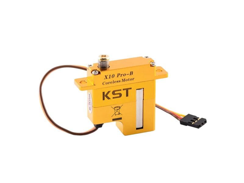 KST Flächenservo X10 Pro-B V8 11.5 kg, 0.10 s, Digital HV 10 mm Flächenservo mit Metallgetriebe für Profianwendungen