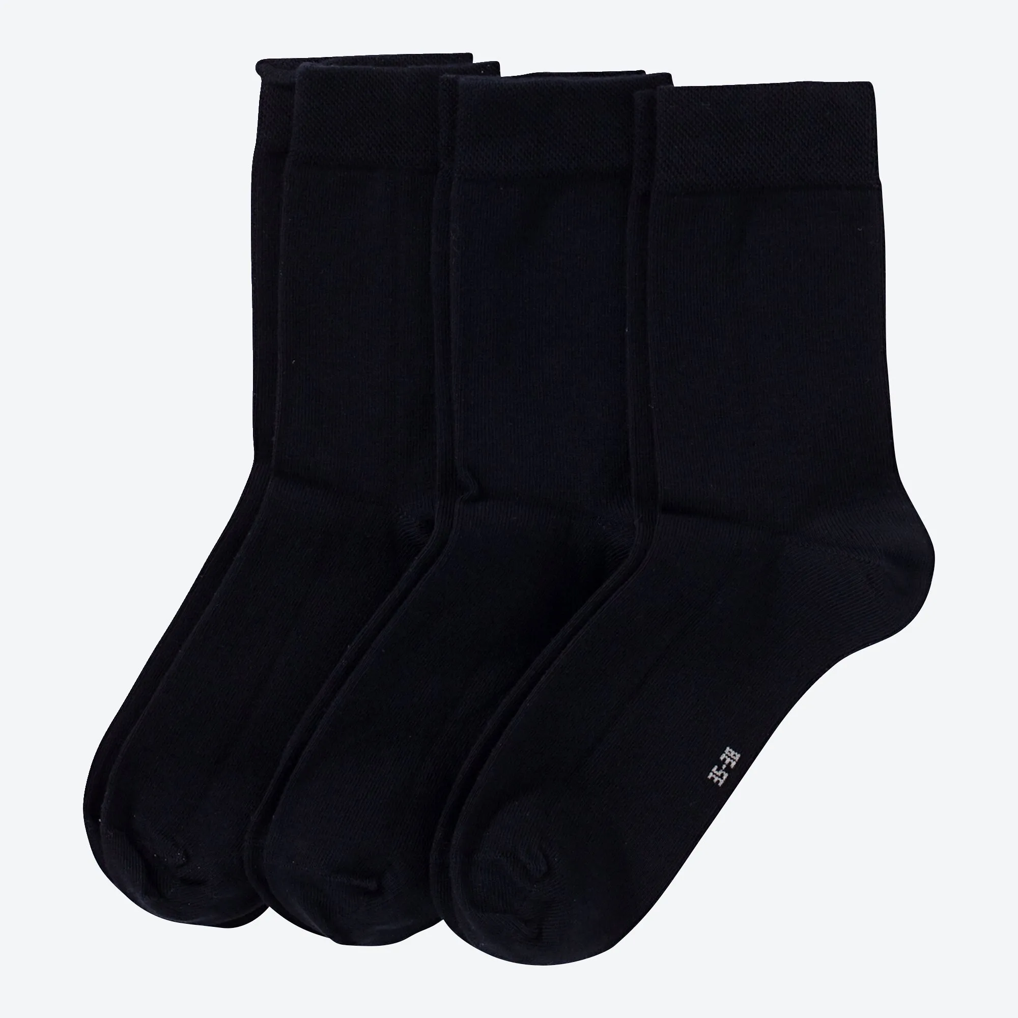 Unisex-Premium-Socken mit bequemem Bündchen, 3er-Pack
