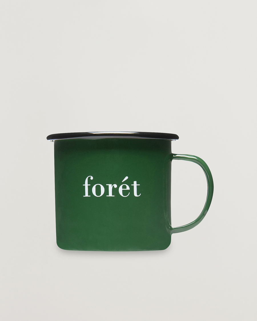 Forét Bean Enamel Mug Dark Green