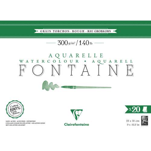Clairefontaine FONTAINE Aquarellpapier Grobkorn