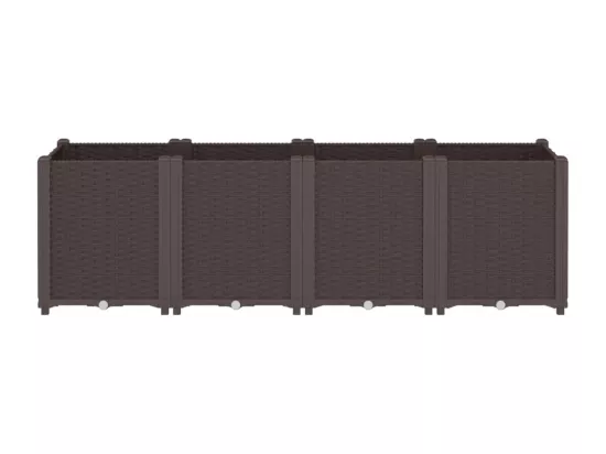 Jardinière bac lit surélevé marron 160 x 40 x 53 cm 02_0037461