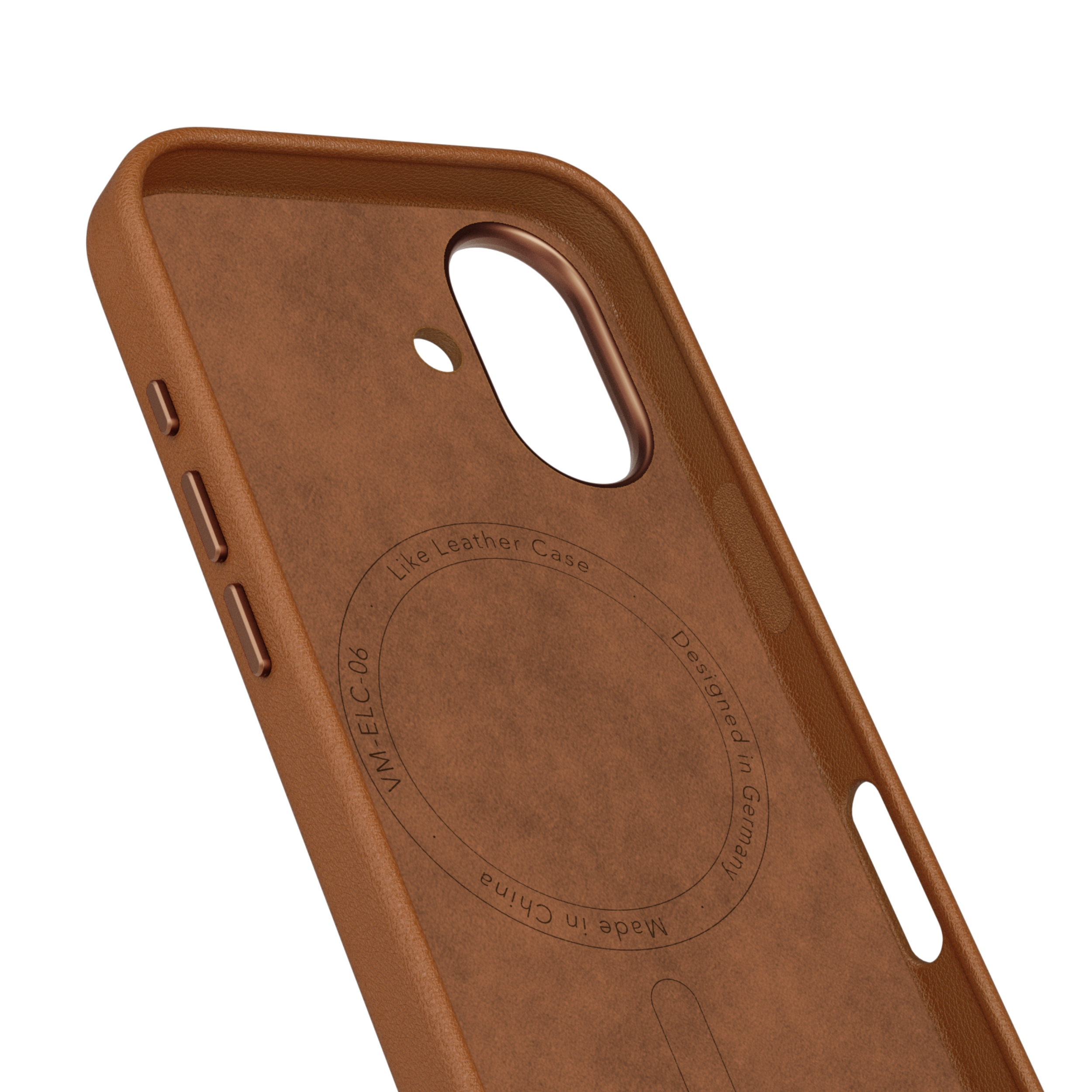 iPhone 17 MagSafe Schutzhülle Like Leather Case aus Recycelten Materialien (ELC00020) - Braun