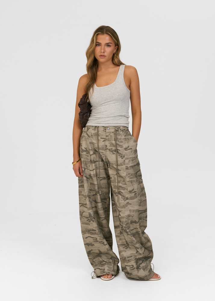Jenn cargo broek lichtgroen