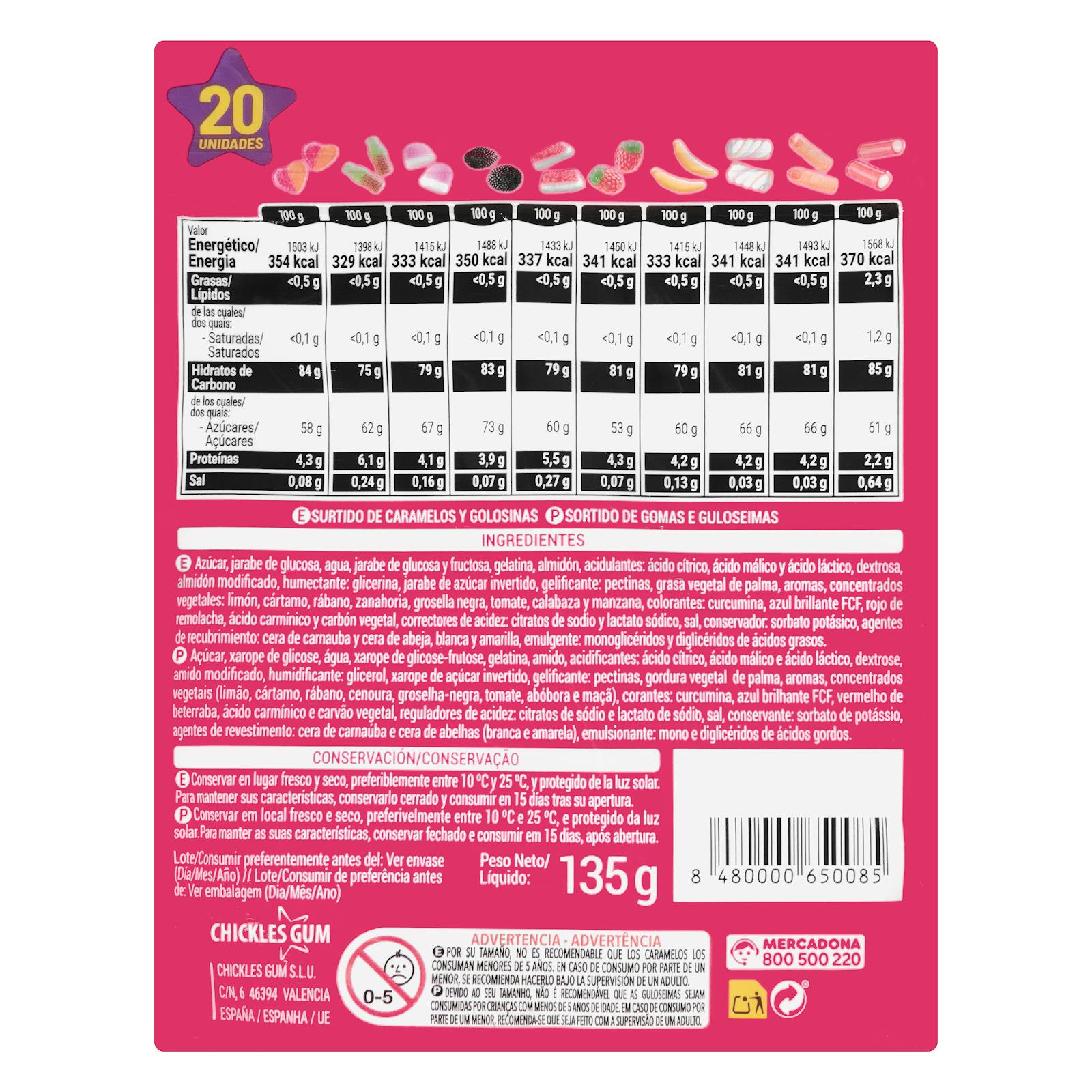 Xuxes Top Ten Bonbons Hacendado