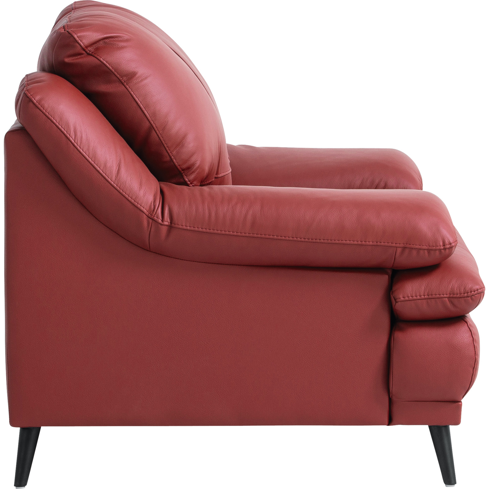 Sessel Ferrara Leder Mix Rancho rot