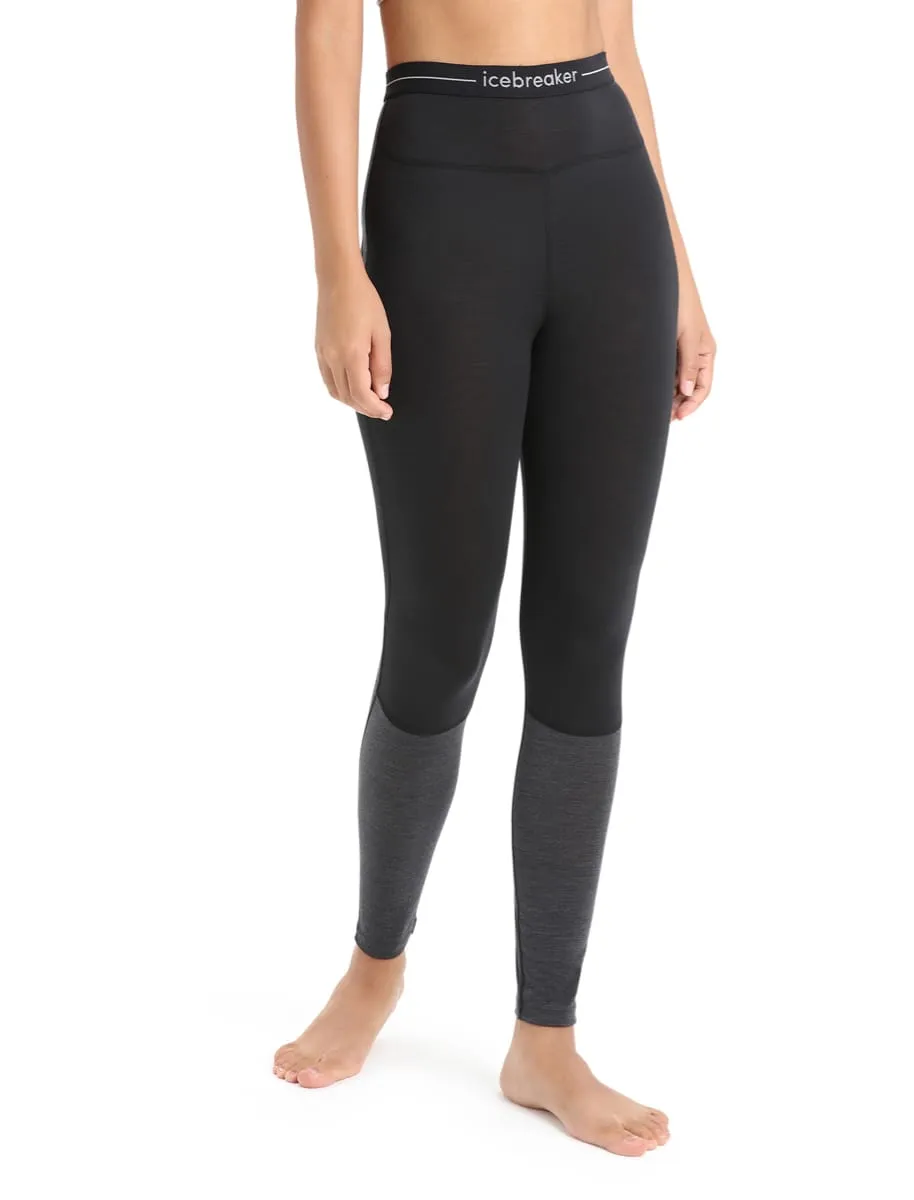Icebreaker Women's 125 Zoneknit™ Leggings Black/Jet Heather/Cb