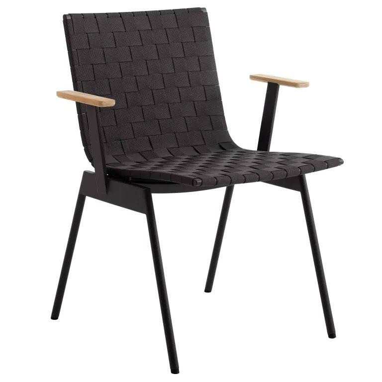 &tradition Ville tuinstoel met armleuningen Warm Black