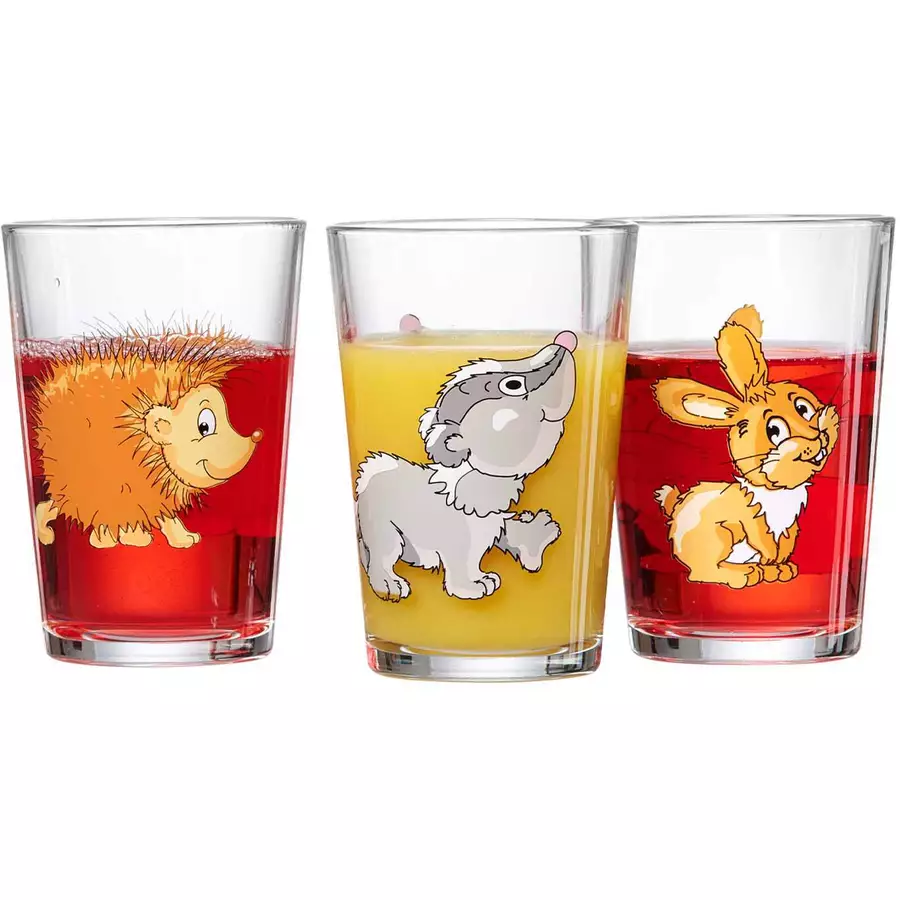 Ritzenhoff & Breker GmbH & Co. KG Kindergläser Waldtiere 205 ml 3er Set bunt