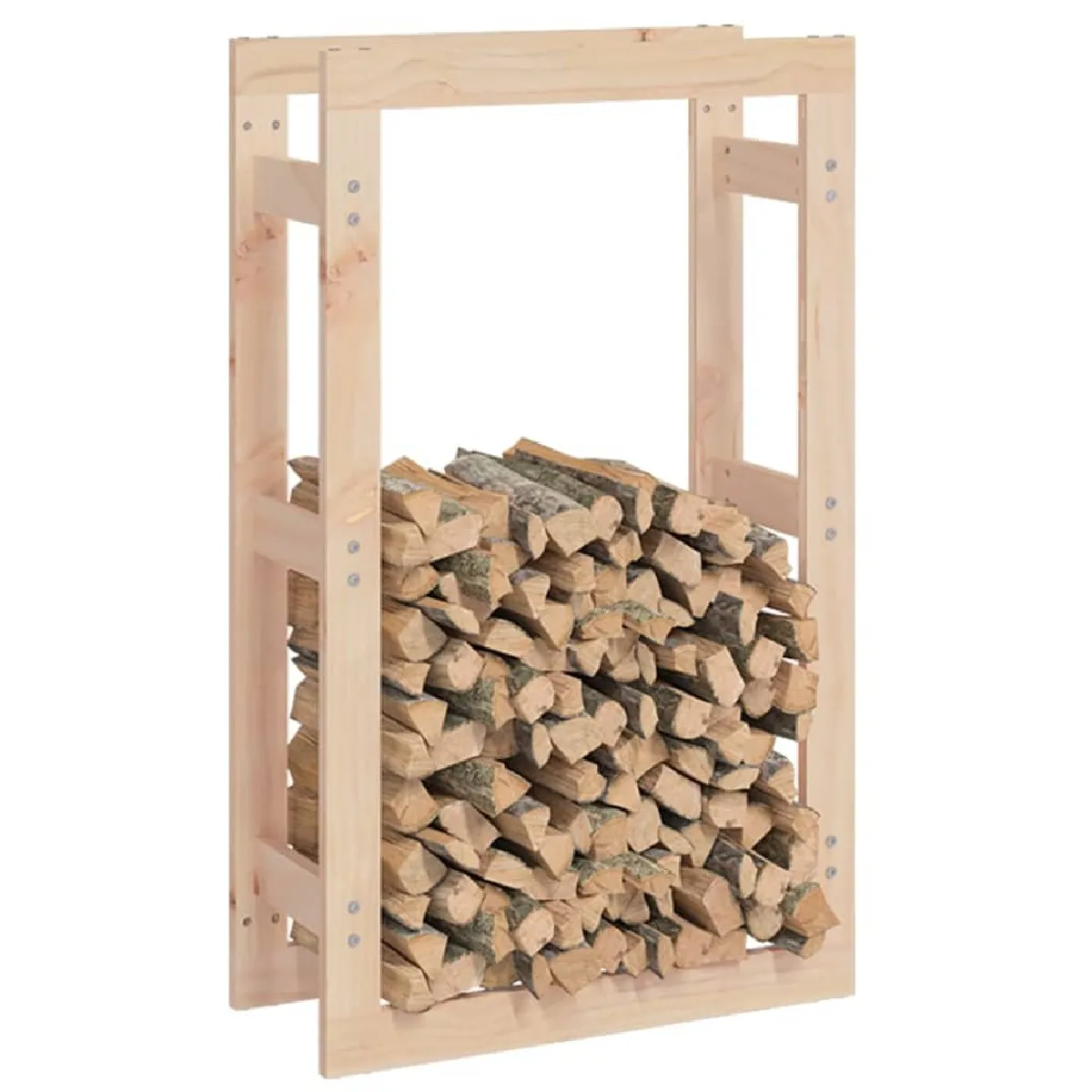 vidaXL Support bois de chauffage 60x25x100 - Pin massif