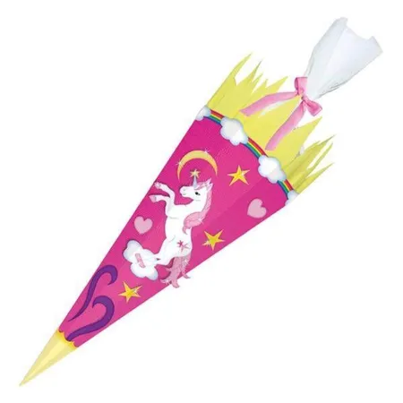 URSUS Bastelschultüte Easy Line Einhorn, 6 eckig, 68 cm