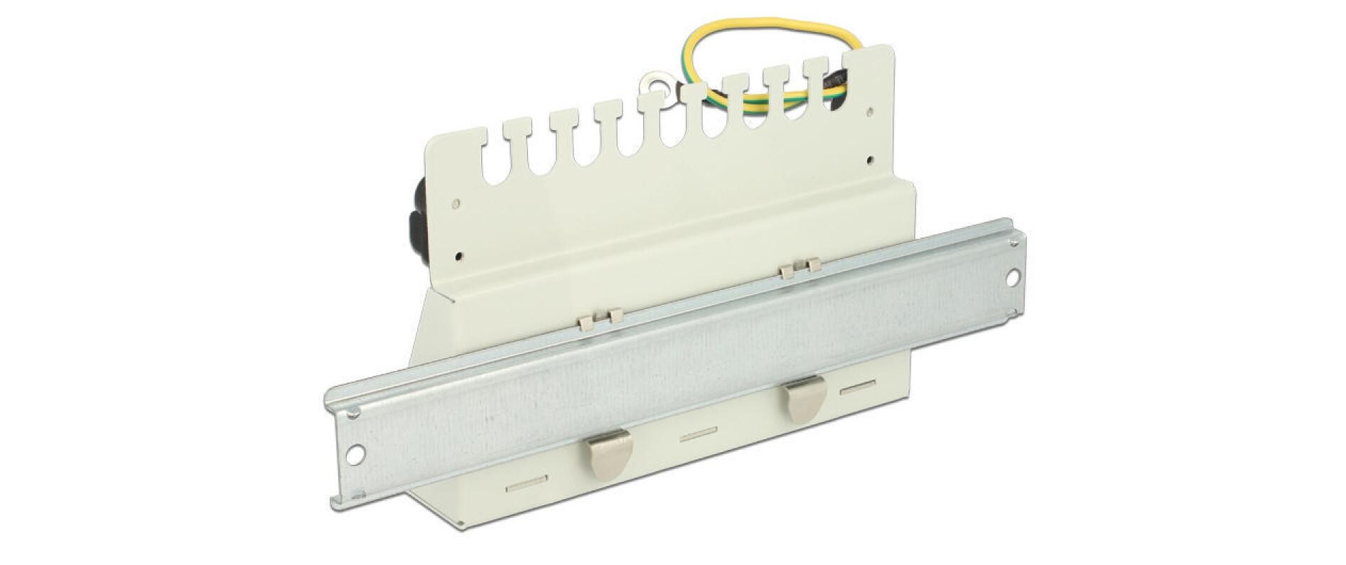 Netzwerkpanel 8 Port Keystone Desktop grauKeystone Desktop Patchpanel 8 Port grau