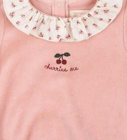 Konges Sløjd Body l/æ - Miffa Frill - Velour - Mellow Rose