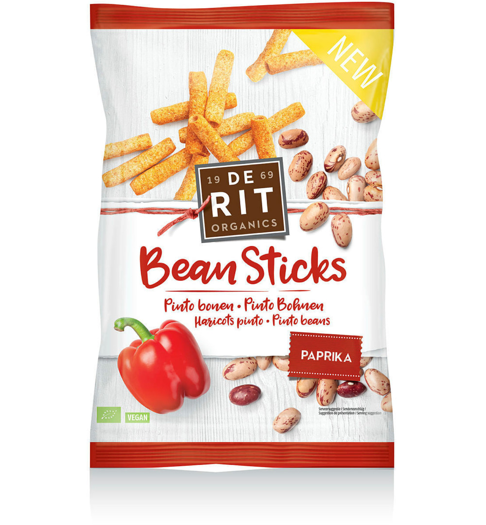 De Rit Bean Sticks Paprika Bio (75 gr)