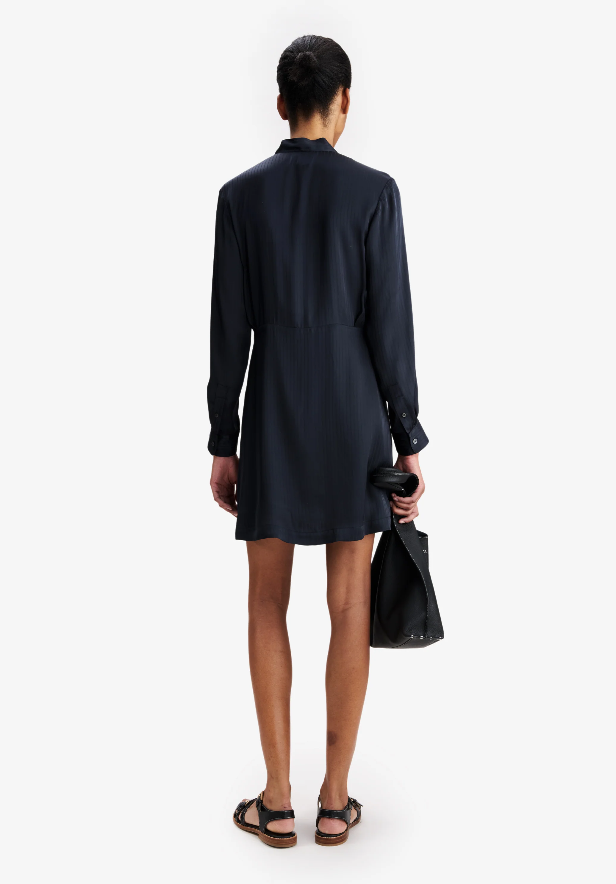 Robe fluide bleu marine - Dark navy