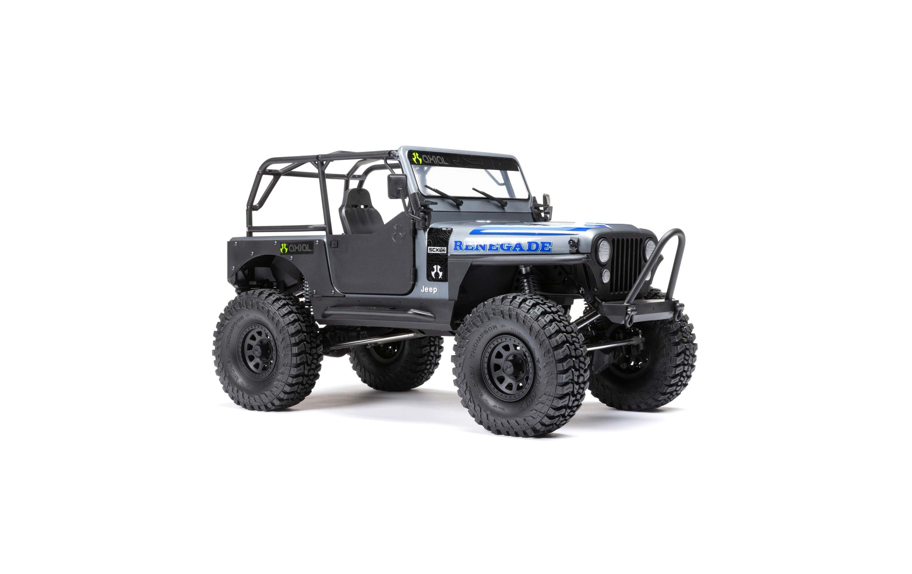 Scale Crawler SCX10 III Jeep CJ-7 Grau, ARTR, 1:10<br>Jeep CJ-7 Renegade Rock Crawler mit Spektrum Technik