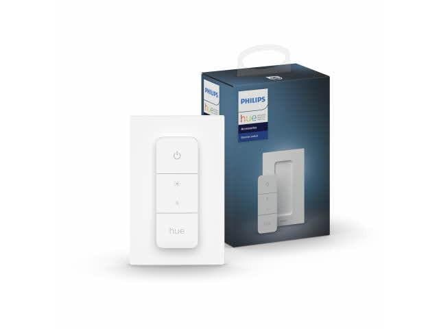 Philips Hue Zubehör Dimmschalter V2 Weiss Einzelwand-Schalter zur Erweiterung des bestehenden Hue-Systems