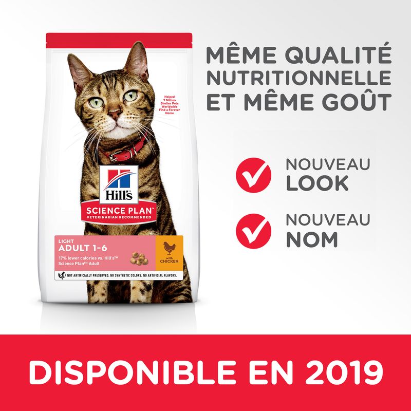 Hill's Science Plan Adult Light poulet - bitiba.fr