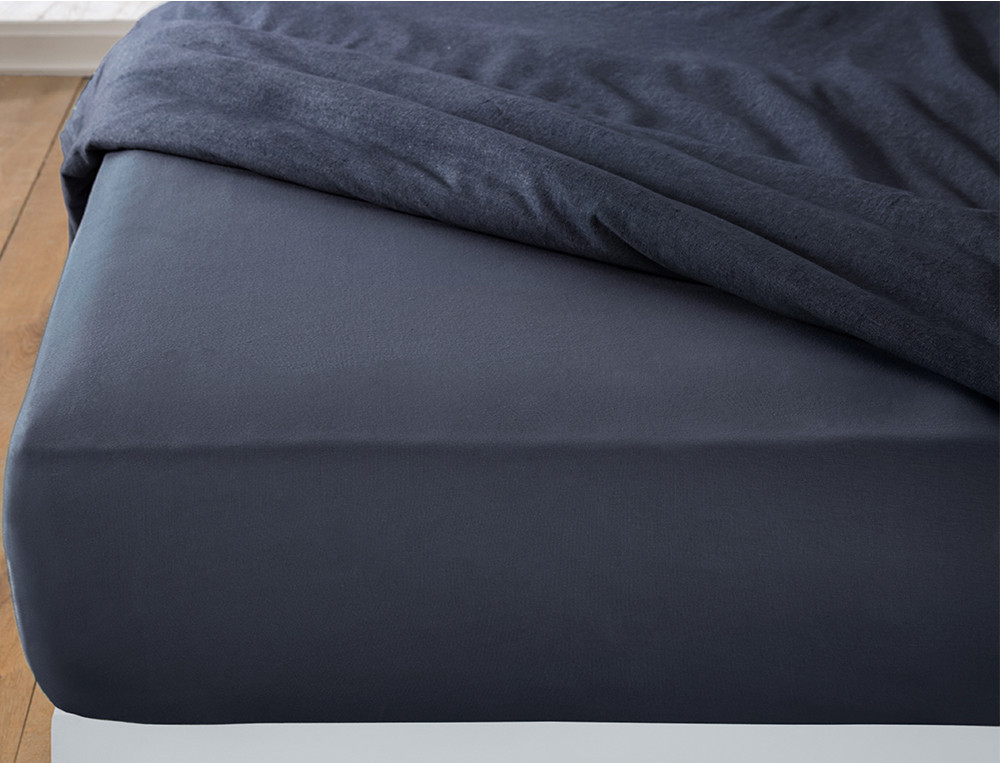 Drap-housse-Flanelle tissé-teint