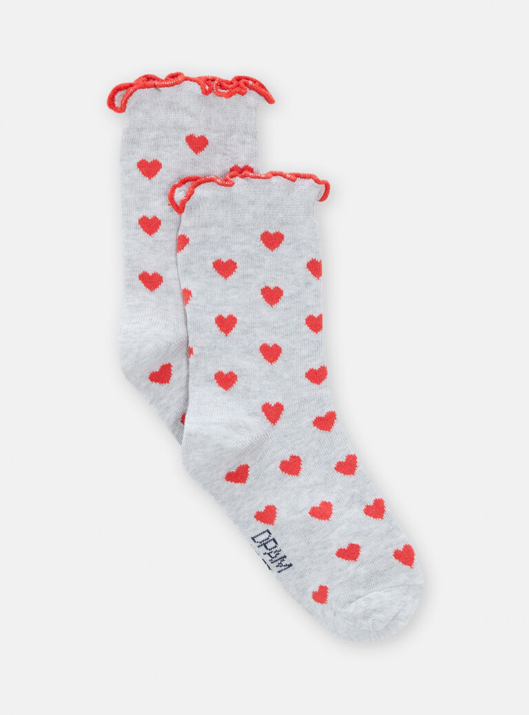 Chaussettes à motif curs pour fille