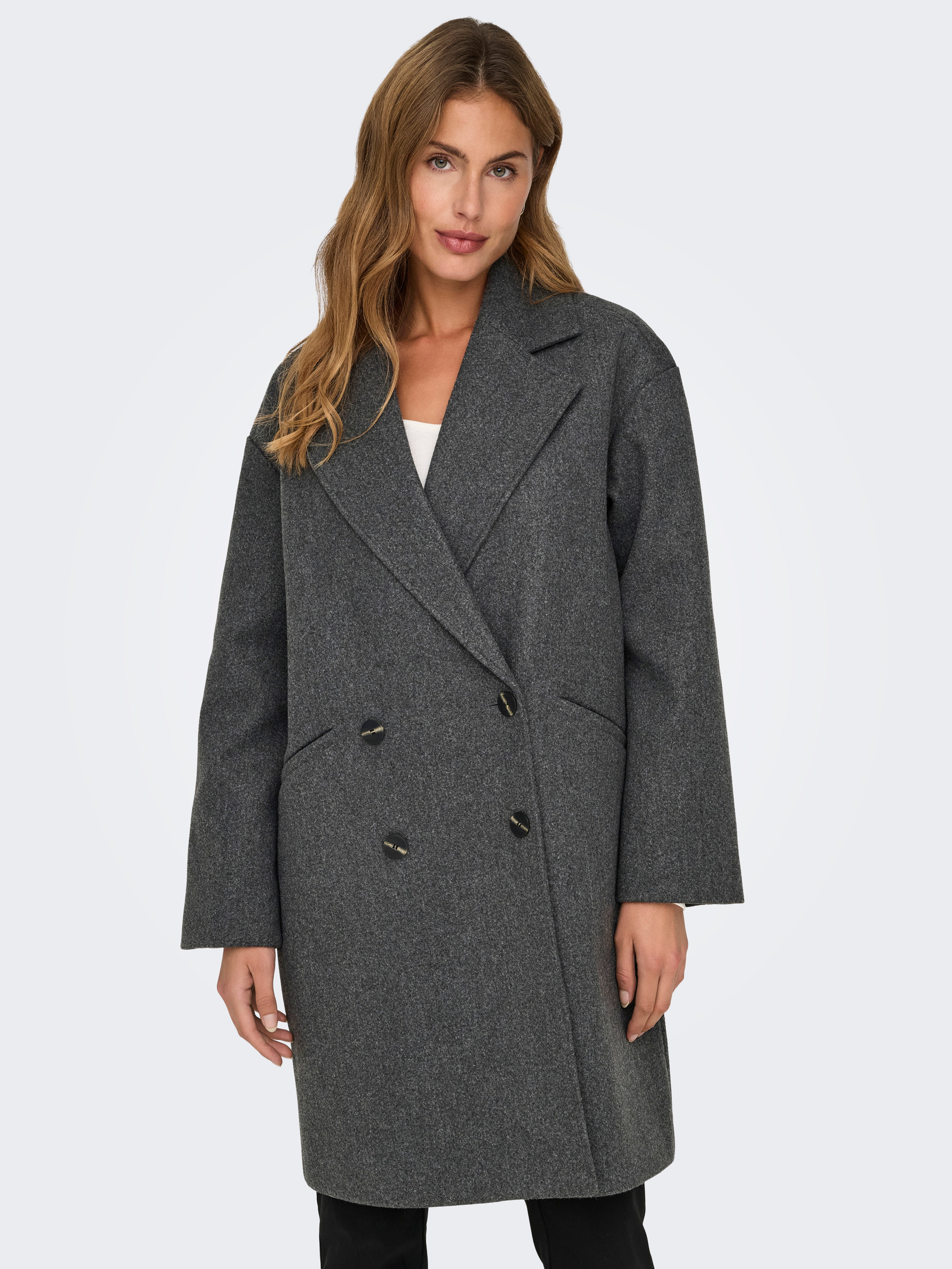 ONLBLAKE Mantel Dark Grey Melange
