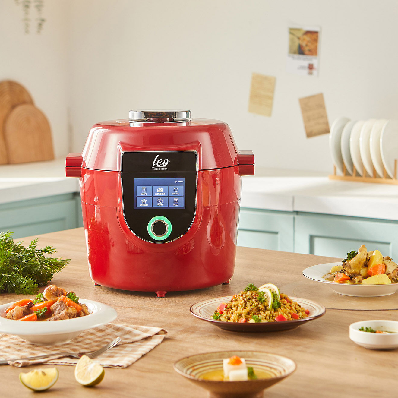 Kitchencook Autocuiseur intelligent avec connexion WIFI rouge - 5 L