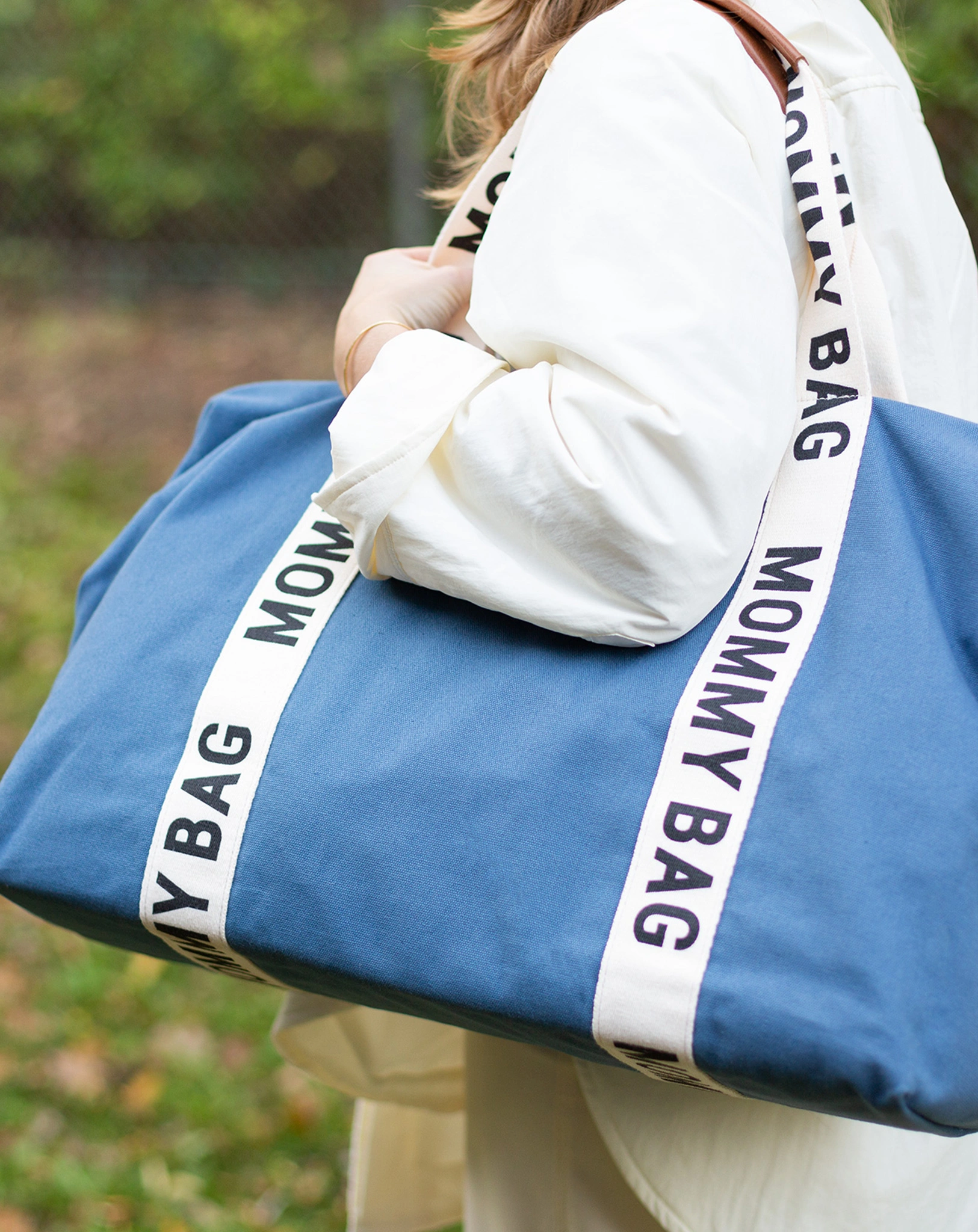 Canvas-Wickeltasche MOMMY BAG SIG (55x35x40) in indigo