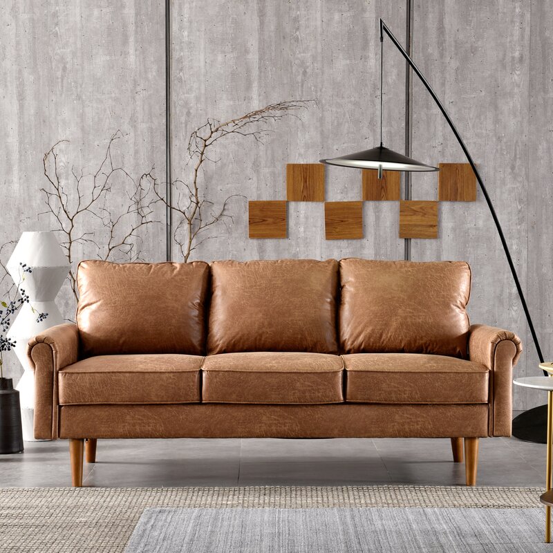 Ainsley 74.01&rdquo; Rolled Arm Sofa