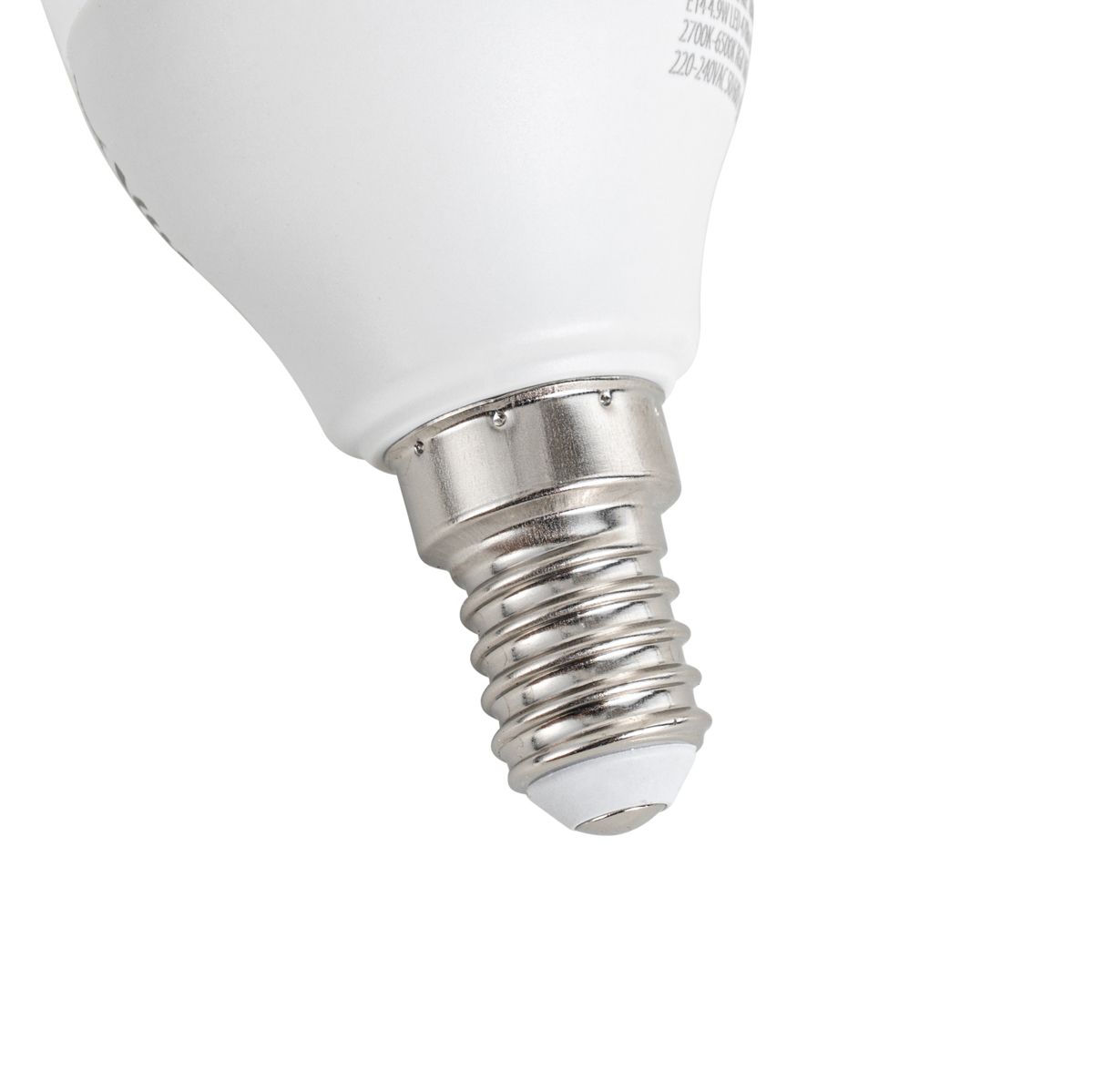 Set van 5 Smart E14 dimbare LED lampen G45 opaal 4.9W 470 lm 2700-6500K