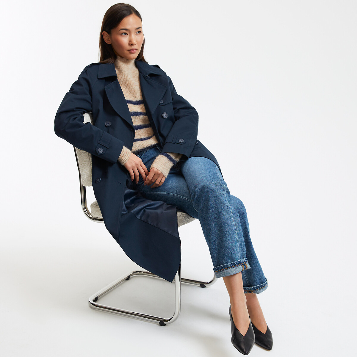 COLEÇÕES LA REDOUTE<br>Trench coat em katoen, Signature FERDINAND