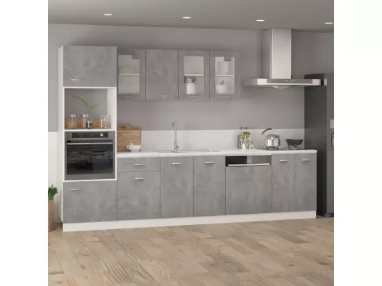 Armoire de plancher Gris béton 60x46x81,5 cm Bois d’ingénierie