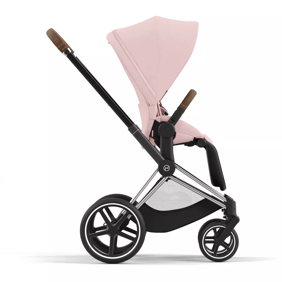 cybex PLATINUM Kombikinderwagen New Priam Chrome Brown Peach Pink