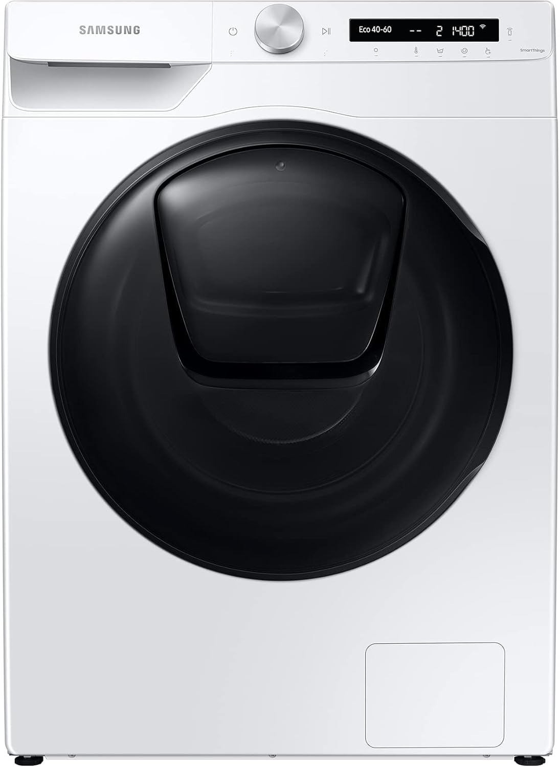 Samsung WD81T554ABW/S2 Waschtrockner, 8 bzw. 6 kg, 1400 U/min, AddWash, Ecobubble, Simple Control-Bedienkonzept, Air Wash, Hygiene-Dampfprogramm, Weiß
