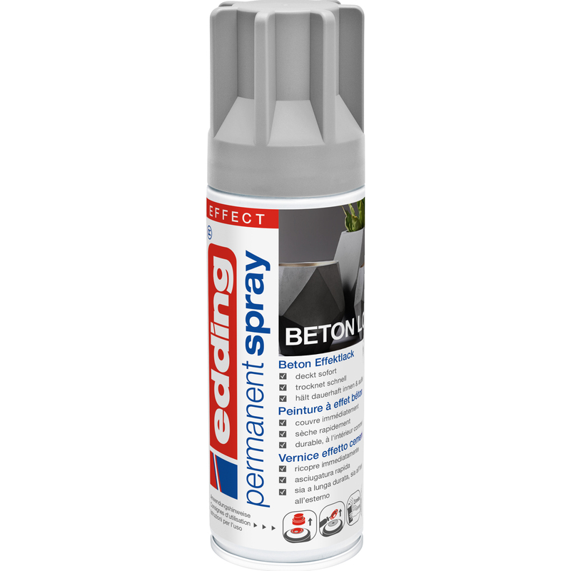 Edding Acrylfarbe Permanentspray, matt, 200 ml, Beton, 1 Stück