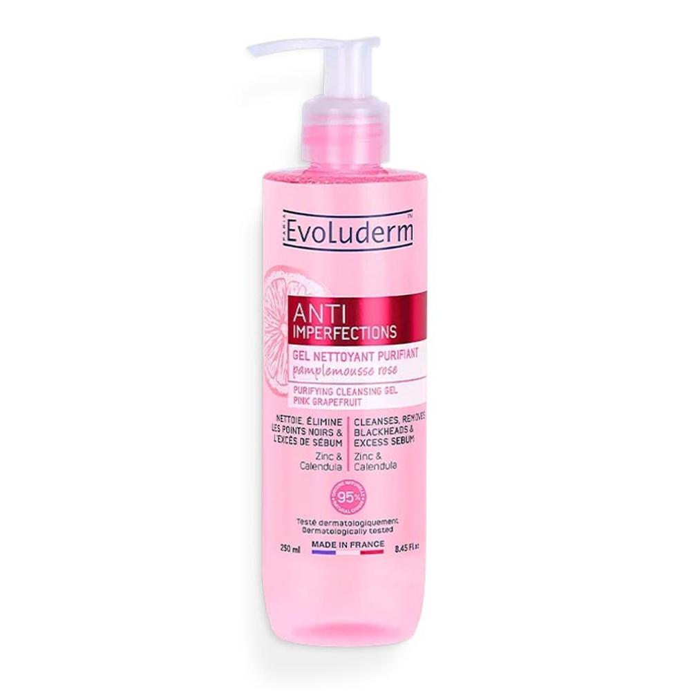Evoluderm Gel Nettoyant Purifiant Anti-imperfections Evoluderm 250ml