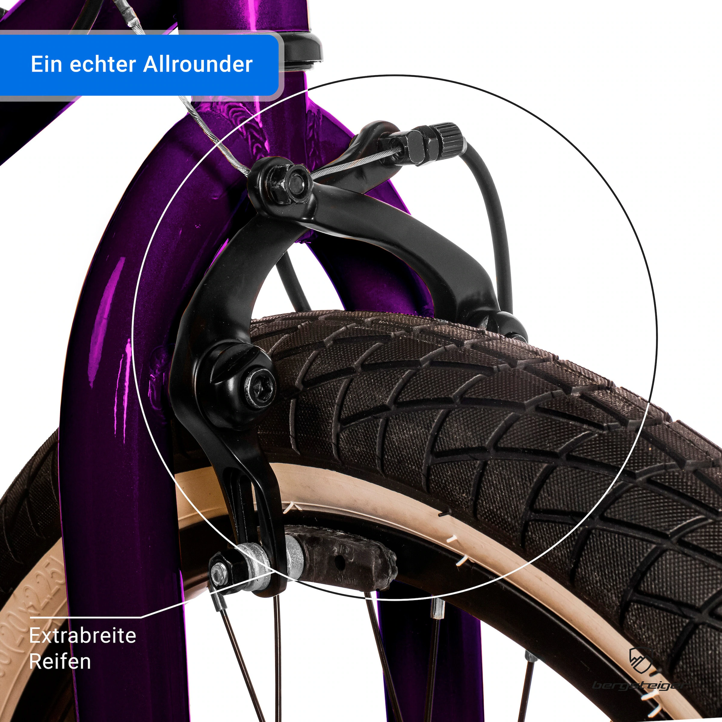 Bergsteiger BMX Halifax 20 Zoll | violett