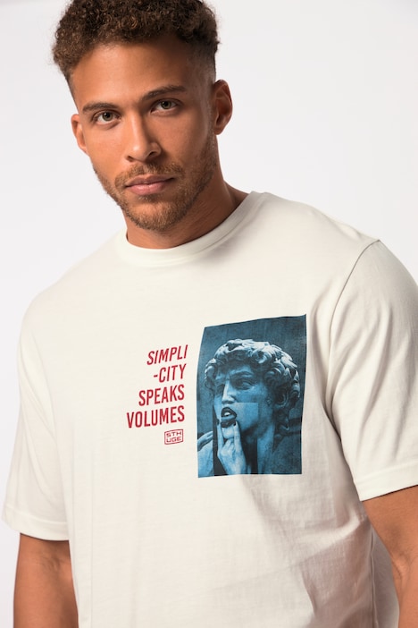 STHUGE T-Shirt, Halbarm, Print, Rundhals, bis 8 XL