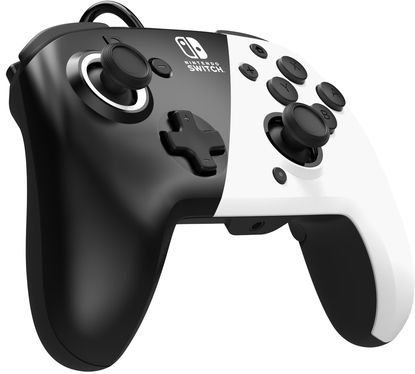 PDP Faceoff Deluxe+ Audio - Nintendo Switch Controller - Zwart/Wit