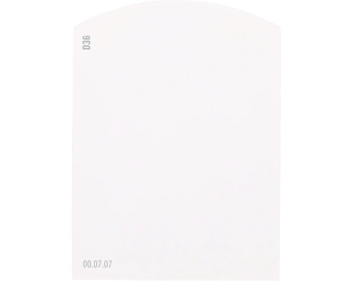 Kleurstaalkaart, kleurenkaart D36 Off-White, rode kleurenwereld, 9,5 x 7 cm