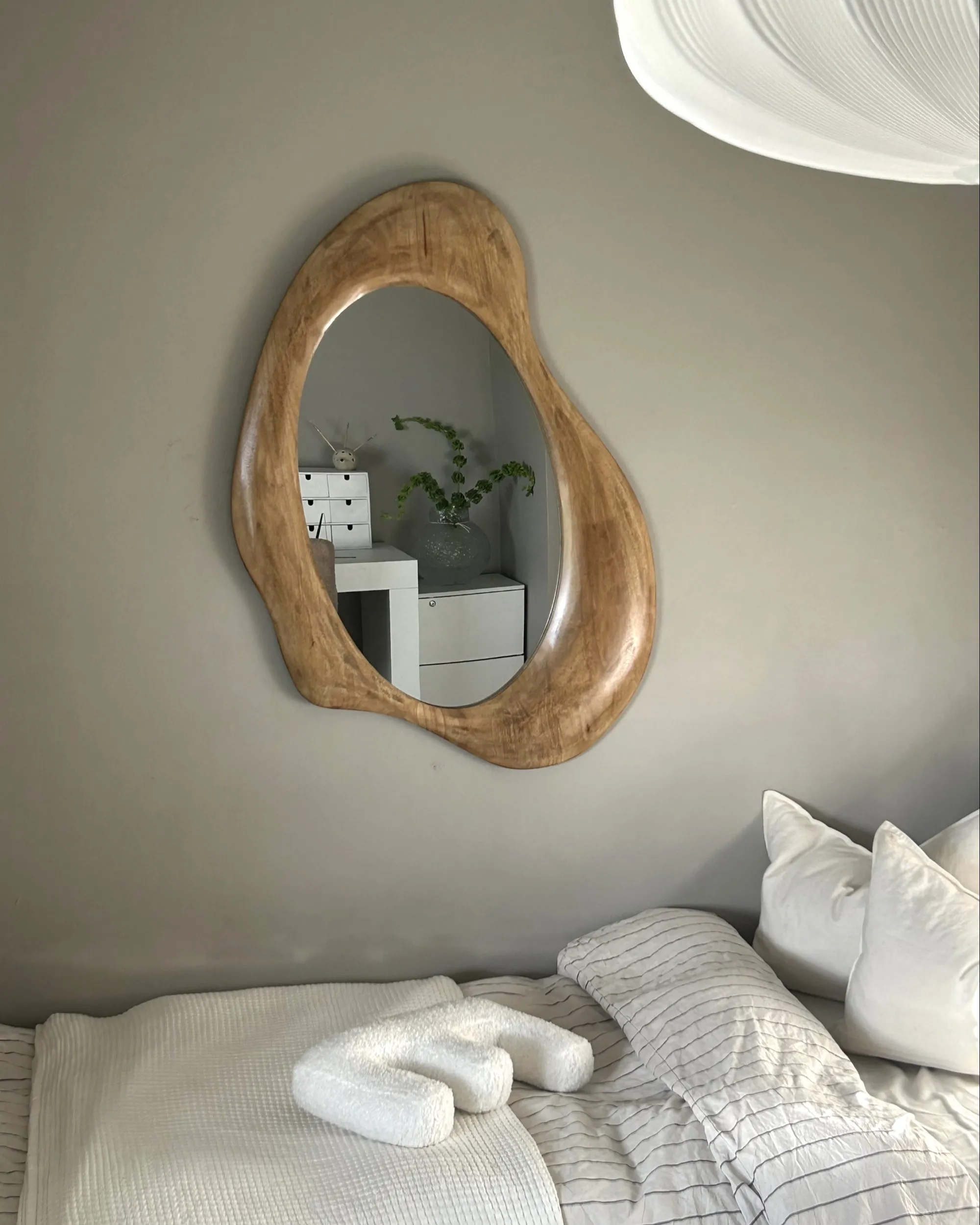 Wandspiegel HOURTIN 68 cm 100 cm Hout Bruin